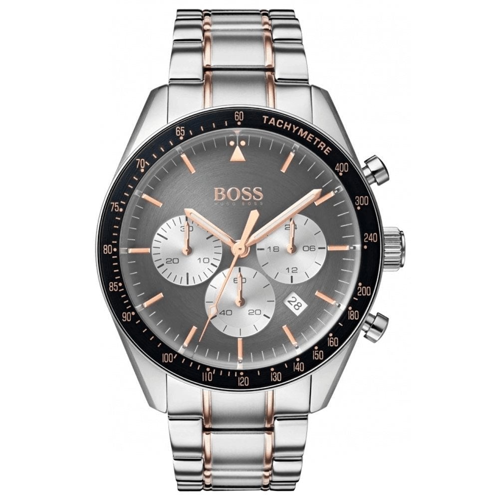 Hugo Boss Men's Watch Chronograph Trophy Grey - HB1513634